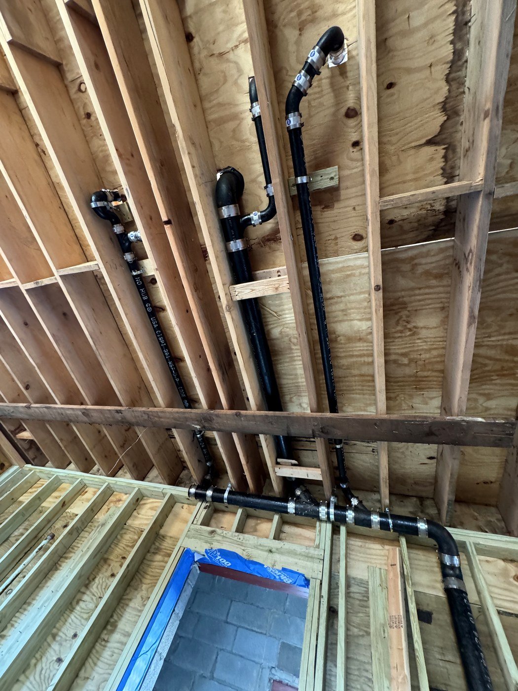 Ceiling framing with mechanical rough-in