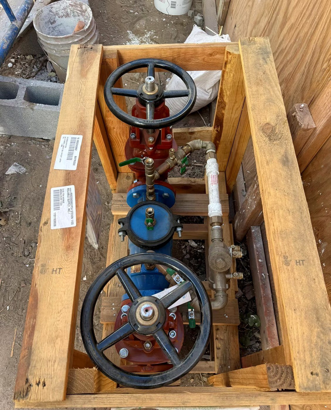 Delivered construction hardware and materials