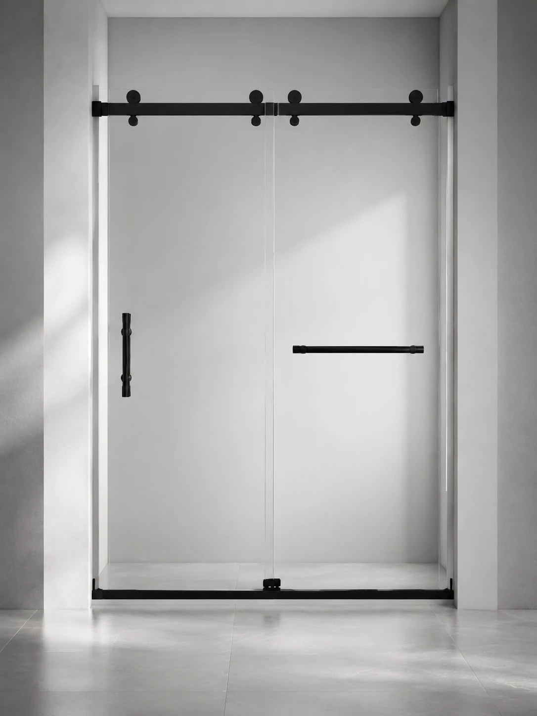 RK01 frameless sliding shower door