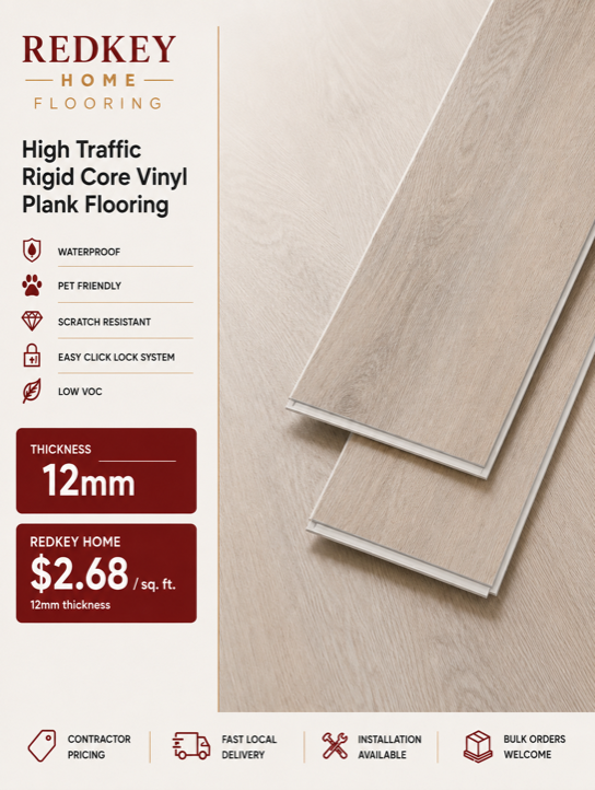 REDKEY HOME rigid core vinyl plank flooring product